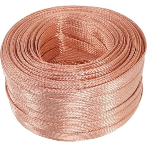 Copper Braided Strap 2.5mm2 Conductive Band Copper Strip Length 1 Meter Copper Wire Free Shipping DIY