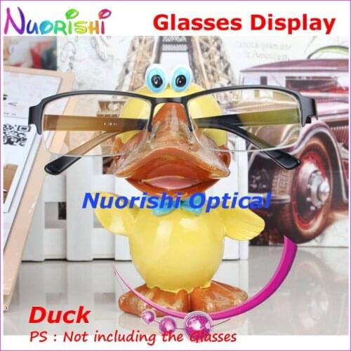 Cute Yellow Duck Eyeglass Sunglasses Eyewear Display Stands Shelf Store Household Car Decoration CK12 Free Shipping