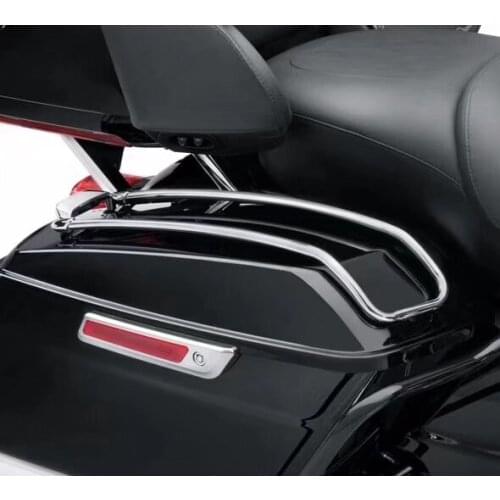 Motorcycle Chrome Air Wing Saddlebag Lid Rail Guard Kit For Harley Touring Road Glide FLTRX Road King FLHR FLHX FLHTKL 2014-2018