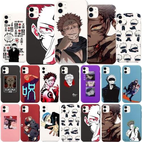 Cartoon Anime Jujutsu Kaisen Case for Apple IPhone 12 Mini 11 Pro 7 8 6 6S Plus X XS Max Xr Phone Cover Gojo Satoru Phone Case