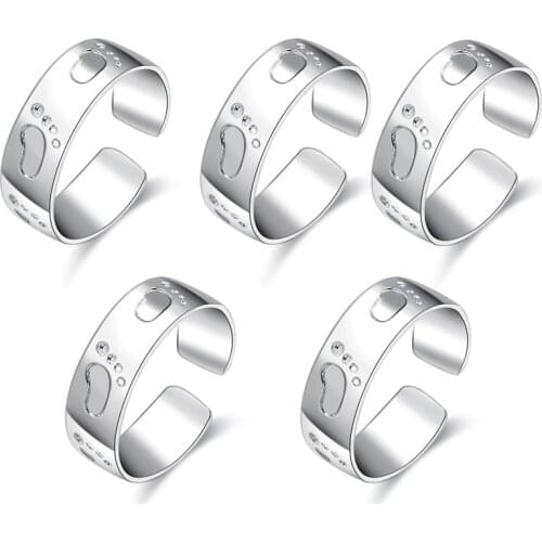 5PCS Adjustable Open Toe Rings Set for Women Girls Foot Jewelrysummer Beach Vacation Kunuckle Jewelry Rings Type Style Function