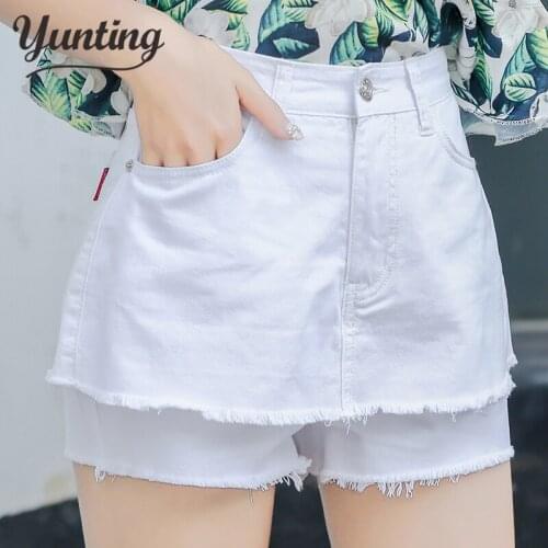 Sexy Skinny Denim Shorts With Pockets Women 2021 Summer Streetwear High Waist White Jean Shorts
