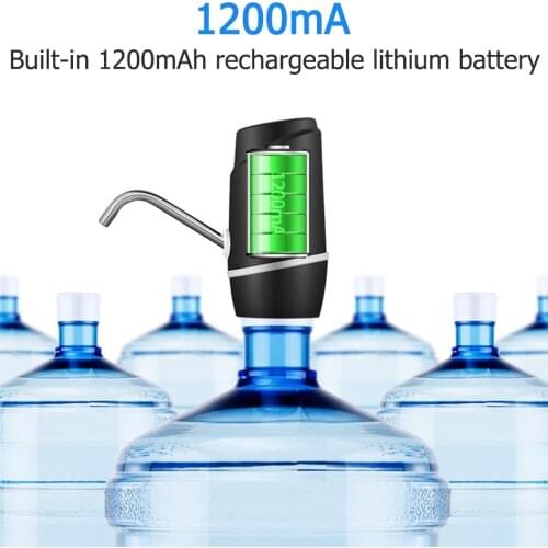 Portable Water Jug Pump Electric Automatic Dispenser Pump USB Charging utomatic Drinking Water Pump 5 Gallon Water Bottle