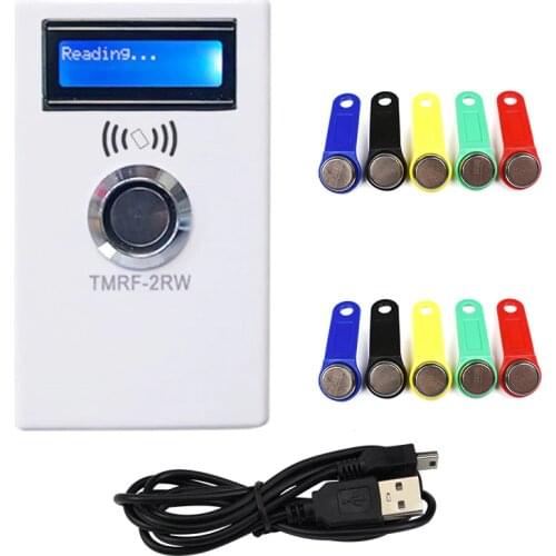 TM iButton Programmer DS1990A Duplicator Cloner Copier 125Khz T5577 RFID Reader Write RW1990 Key Token RFID/TM Keyfob duplicator