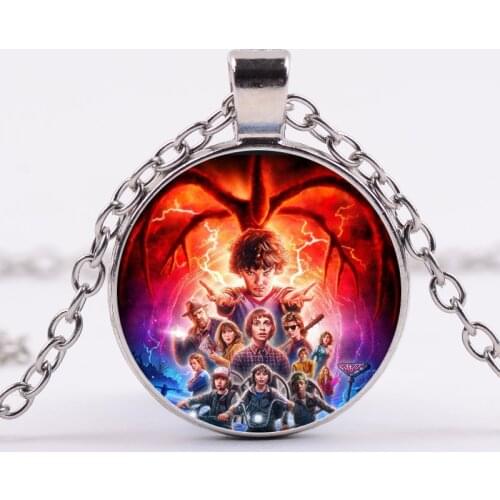 Cute Anime Toys Stranger Things Figure Eleven Dustin Demogorgon Figurine Necklace Toys For Kids Christmas Cosplay Gifts