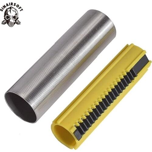 SINAIRSOFT R85 Gear Set Stainless Steel Cylinder 19 Teeth Piston SR25 L85 Apply To AEG Paintball Hunting Airsoft Accessories