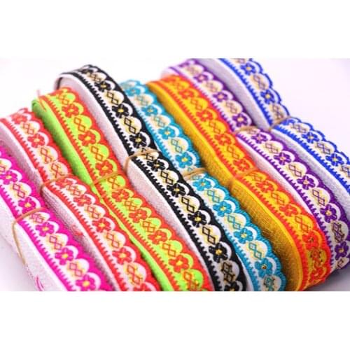 1.8CM Ethnic Style Jacquard Webbing Polyester Nylon Computer Jacquard Embroidered Webbing