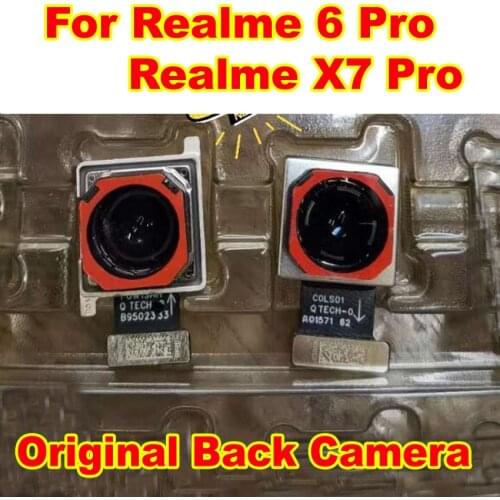 100% Original Working Big Back Rear Camera For OPPO Realme 6 Pro / X7 Pro Main Camera Phone Flex Cable Replacement
