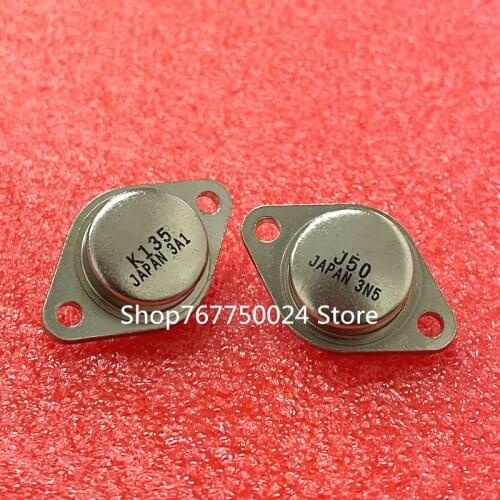 2PCS/LOT K135 J50 2SK135 2SJ50 TO-3 pairing 100% New orginal