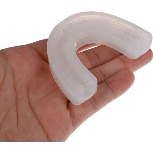 4Sizes 360 U Shape Silicone Replacement Smart Automatic Ultrasonic Toothbrush Head