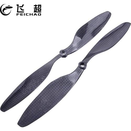 8x4.5 3K Carbon Fiber Propeller CW CCW 8045 CF Props Blade For RC Quadcopter Hexacopter Multi Rotor UFO Blcak Color Parts F05305