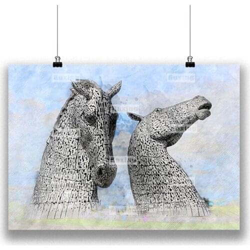 5D Diy diamond painting Watercolour Horses cross stitch Diamond embroidery Needlework Rhinestone Mosaic Home decor wall stick