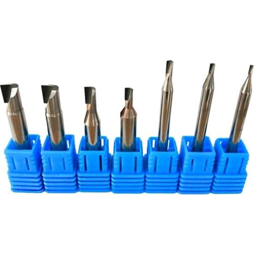 Diamond cnc milling cutter acrylic sheet PCD stone machine tools Carbide Shank lathe end for milling PVC graphite Marble