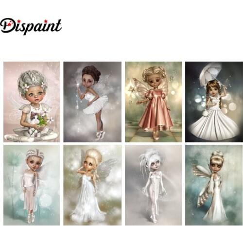 Dispaint Full Square/Round Drill 5D DIY Diamond Painting "Cartoon beauty" 3D Embroidery Cross Stitch 5D Home Decor Gift