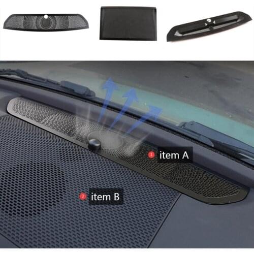 Cars middle central console panel air outlet vent horn net loudspeaker cover trim For Land rover Defender 110 90 2020-2021-2022