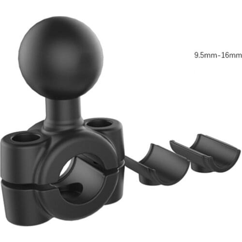 Motorcycle Plastic 90mm to 220mm Diameter Handlebar Base with 1 Inch Ball