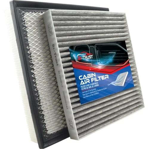 Bi-Trust Engine & Carbon Cabin Air Filter for 2011-2014 Chrysler 200/2011-2014/Dodge Avenger/2011-2019 Dodge Journey