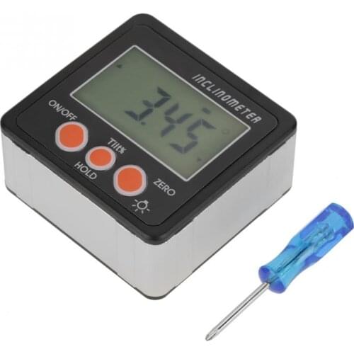 High Precision Digital Magnetic Inclinometer Angle Gauge Meter Protractor With Screwdriver Protractor Gauge Tester Tools