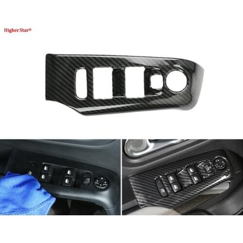 High star ABS chrome 4pcs car windows lift switch decoration panel protection cover sticker for Citroen C5 aircross 2018