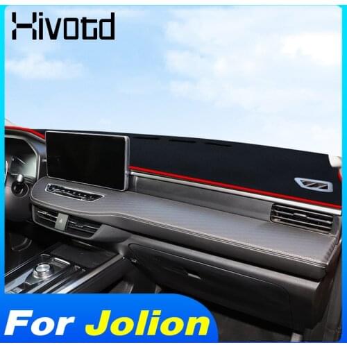Car Dashboard Mat Dash Mats Polyester Non Slip Pad Interior Parts Sunshade Carpet Decoration For Haval Jolion 2021 Accessories