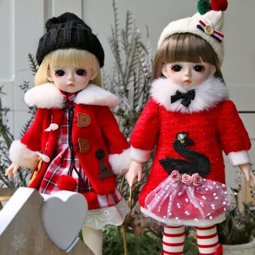 UCanaan BJD Doll 30CM 1/6 Ball Jointed Dolls With Full Outfits Clothes Shoes Wig Makeup Girls Toys Children Christmas Xmas Gifts