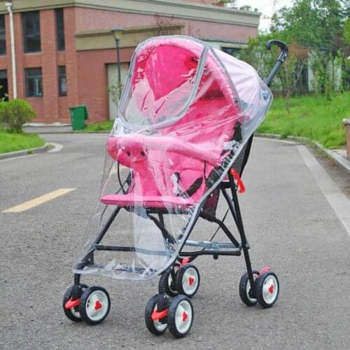 Lightweight Stroller Pushchair Accessories Rain Cover Wind Dust Shield Raincoat Necessary Baby Outdoor Stroller Gadgets