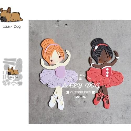 Ballet Dancer Metal Cutting Dies Scrapbooking Stencil DIY Mold Knife Craft Embossing Die Cuts Card Making New Dies For 2020