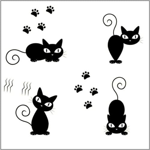 Cute Black Cat Silicone Clear Stamp For Scrapbooking DIY Cling Seal Embossing Album Decor Paper Card Art Craft Supplies 2020 New