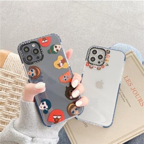 Retro women fashion sunglasses girls Phone Case For iPhone 12 11 Pro max Xr Xs max X 7 8 Plus 12 mini 7Plus case Cute Soft cover