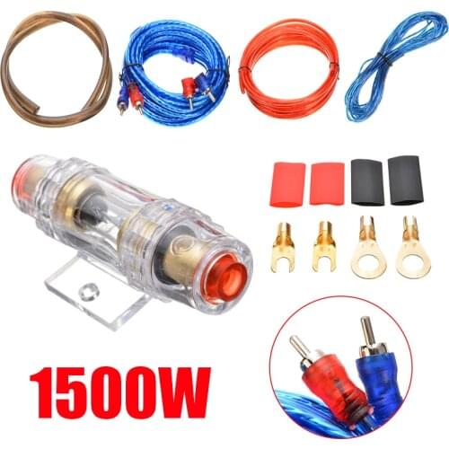 New 1500W 10 Gauge Cable Car Audio Kit Amp Amplifier RCA Sub Woofer Wiring Wire For Car Electronics Electrical Equipment