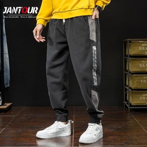 2020 New Pants Men Letter Print Streetwear Fashion Casual Trousers High Quality Ropa Loose Pantalones Cotton 100% Size S-3XL