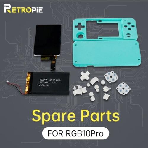 Powkiddy RGB10 PRO Shell Accessories 3.5IPS Full-Fit Screen Large-Capacity Battery Suitable For RGB10 Modification And Upgrade