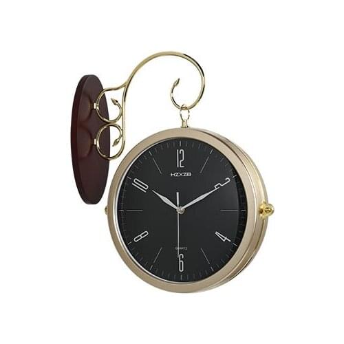 Luxury Nordic Wall Clock Double-sided Creative Large Wall Clocks Living Room Unique Art Relogio De Parede Home Decor 50ZB50