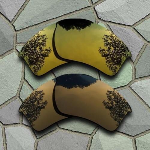 Yellow Golden&Bronze Copper Sunglasses Polarized Replacement Lenses for Oakley Half Jacket 2.0 XL