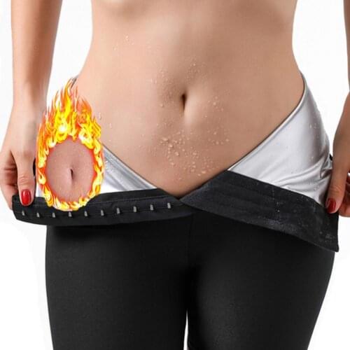 Slimming Women Sauna Pants Solid Color Weight Loss Fat Burner Slimming Leggings Shorts Body Shaper for Workout