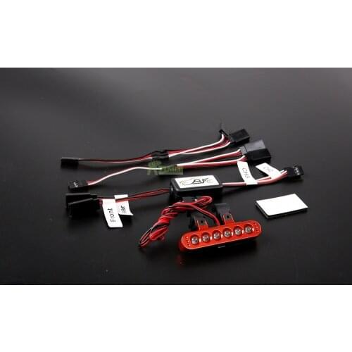 CNC Alloy LED Taillight Light Lamp & Car Light Controller for 1/5 HPI ROVAN KM BAJA 5B 5SC 4wd SS RC CAR PARTS