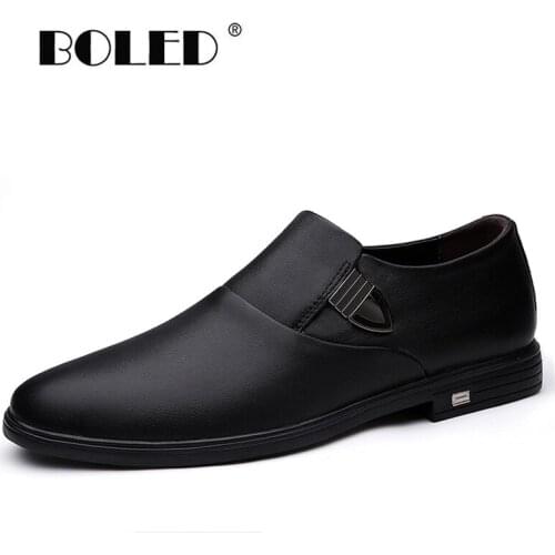 Natural Leather Shoes Men Handmade Soft Casual Flats Shoes Slip On Anti-slip Rubber Loafers Driving Shoes