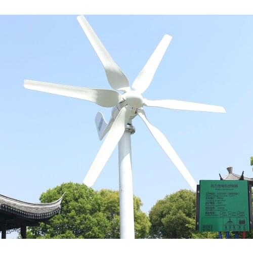 Wind power 800w 12V white Horizontal Wind turbine with controller for home boat streetlight roof