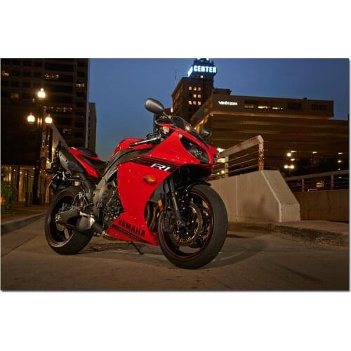 Yamaha YZF R1 Super Motorcycles Photo Wall Art Poster Canvas Painting for Bedroom Decoration