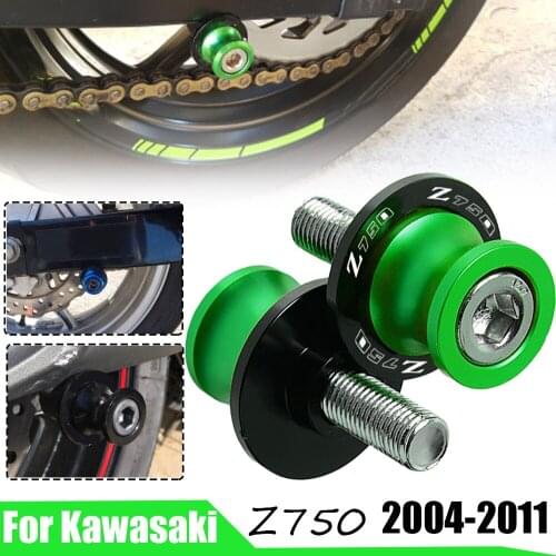 Z750 Swingarm Slider Spools For KAWASAKI Z750 Z 750 2007 2008 2009 2010 2011 10MM Stand Screws Cover Motorcycle Accessoires