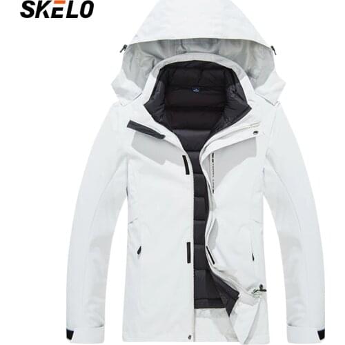 2020 Womens 3-in-1 Soft Shell Jacket Waterproof Ski Jacket Windproof Winter Snow Coat Snowboarding Jackets Raincoat Down jacket