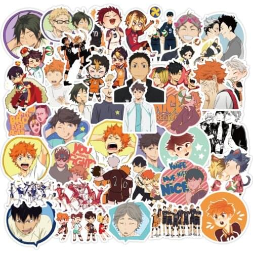 10/30/50pcs/Set Haikyuu!! Anime Lable Graffiti Stickers For Draw-bar frame Childrens Toys DIY Cars Knapsack Skate Computers Etc