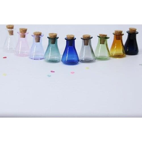 15pcs Vase Glass Bottles Small Potion Bottle Mini Cork Glass Vials Wedding DIY Mini Drift Bottle Wishing Bottle Perfume Bottle