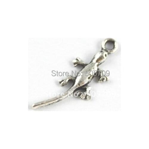 450PCS Tibetan sivler lizard charms A15438