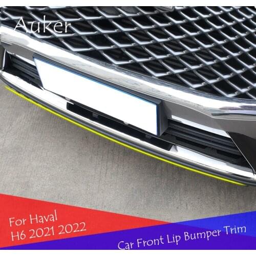 Accessories Stainless steel car exterior front lip bumper cover strip trim Chromium Styling For Haval H6 2021 2022