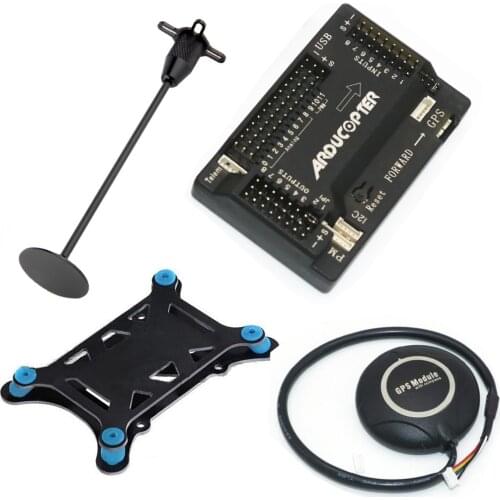 APM2.8 APM 2.8 flight controller Ardupilot +7M GPS built-in compass +gps stand+shock absorber for RC Quadcopter Multicopter