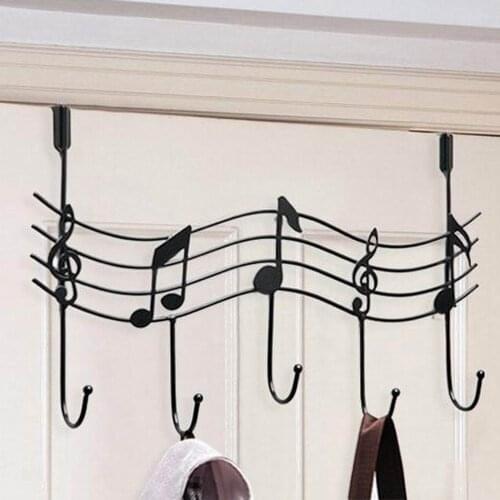 Wrought Iron Musical Instrument Door Behind The Hook Nail-Free Seamless Clothing Rack 40FP21 Fast delivery Shipping Dropshipping