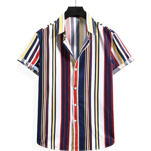 Мужские полосатые рубашки CHAMSGEND China At AliExpress