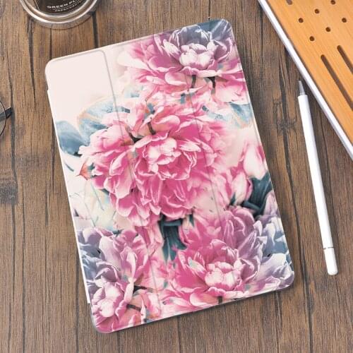 Gorgeous flowers Silicone ipad Case For 10.9 inch Air 4 2020 10.5 inch iPad Pro 7th Generation 12.9 ipad Pro 2018 Mini 45 Cover