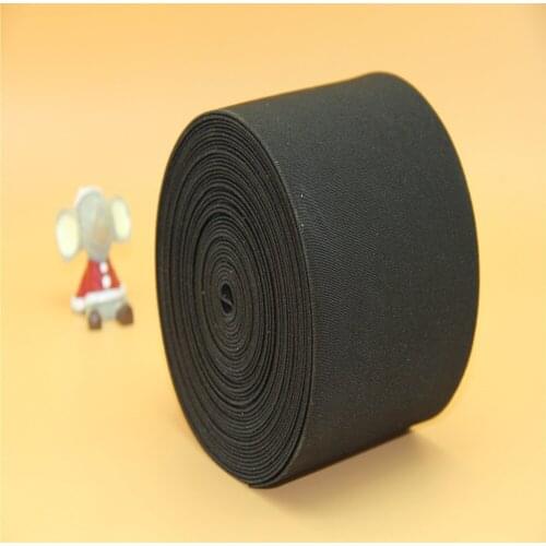 NEW 5 Meters 15cm 6" Width High Quality Black Garment Sewing Accessories Hand Made DIY Sewing Knitted Elastic Webbing Band